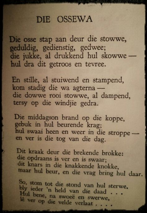 Die Ossewa - Jan.F.E.Celliers Geloftedag Afrikaans, South African Poems, Afrikaans Poems, African Poems, Afrikaanse Gedigte, Happy Birthday My Friend, Rhyming Poems, Afrikaans Language, Childrens Poems