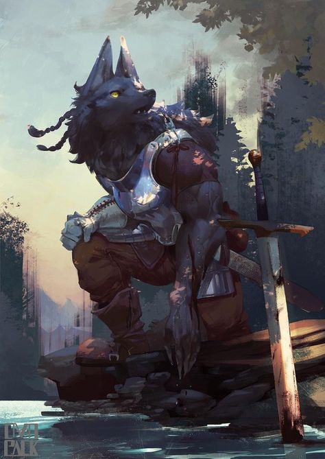 Ryota Murayama, Werewolf Art, Character Designer, Concept Artist, Art Fantasy, A Wolf, Chiba, High Fantasy, Arte Fantasy