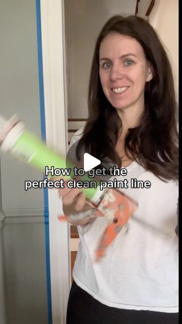 Furniture Makeovers and Flips | Home DIY | Emilie on Instagram: "Get the perfect paint line ❤️

Save and share! 
1. Tape
2. Apply a line of caulk
3. Smear/wipe with a baby wipe - Let dry
4. Paint
5. Remove tape while paint is still wet 

#paintingtipsandtricks 
#paintingtips" Painting Hacks, Baby Wipe, Paint Line, Furniture Makeovers, Baby Wipes, Painting Tips, Furniture Makeover, Home Diy, A Line