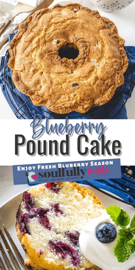 Easy Blueberry Pound Cake is a delightfully moist, pound cake full of sweet and tart blueberry goodness. The bright flavor of this lemon blueberry pound cake makes a heavenly breakfast, brunch, or dessert cake. Blueberry Pound Cake Recipe, Blueberry Recipes Easy, Lemon Blueberry Pound Cake, Easy Pound Cake, Blueberry Pound Cake, Pound Cake Recipes Easy, Moist Pound Cake, Coffee Cake Recipes Easy, Blueberry Cake Recipes