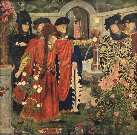 Causes of the Wars of the Roses Raphaelite Art, Tudor Dynasty, Temple Gardens, Red And White Roses, Wars Of The Roses, Richard Iii, San Michele, English History, Pre Raphaelite