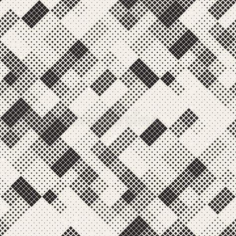 Modern Stylish Halftone Texture. Endless Abstract Background With Random Size Sq #Sponsored , #Affiliate, #sponsored, #Halftone, #Modern, #Endless, #Texture Halftone Texture, Geometric Shapes Drawing, Texture Graphic Design, Mosaic Pattern, Shirt Print Design, Pattern Images, Background Texture, Generative Art, Mosaic Patterns