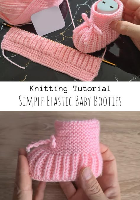 Easy Baby Knitting Patterns, Baby Booties Free Pattern, Knit Slippers Free Pattern, Knit Baby Shoes, Crochet Baby Booties Pattern, Knitted Slippers Pattern, Baby Booties Knitting Pattern, Boyfriend Anniversary