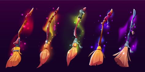 Broom Drawing, Witches Brooms, Witch Brooms, Magic Broom, Witch Broom, Cocoppa Play, Brooms, The Witch, Vector Photo