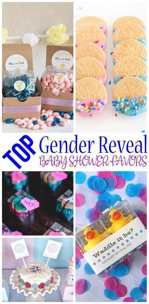 Gender Reveal Baby Shower Ideas, Creative Baby Shower Ideas, Party Favors For Boys, Best Gender Reveal, Cute Gender Reveal, Gender Reveal Favors, Unique Baby Shower Themes, Gender Reveal Party Favors, Baby Shower Favors Diy