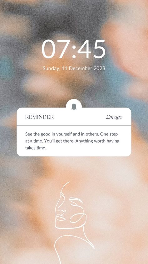 Daily Reminder Wallpaper Iphone, Reminder Wallpaper Iphone, Reminder Instagram Story, Daily Reminder Wallpaper, Reminder Wallpaper, Orange Minimalist, Iphone Blue, Coach Instagram, Instagram Design