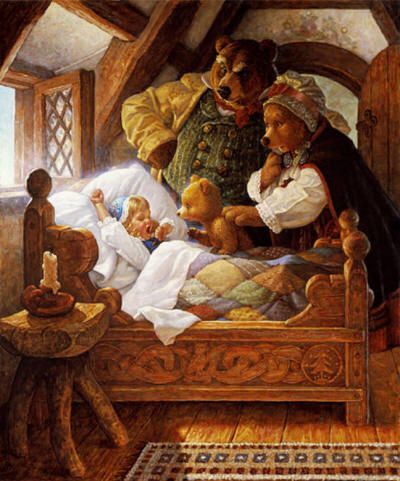 Goldilocks and the Three Bears | 11 Fairytales You Loved As A Child That Are Actually Really Creepy Scott Gustafson, Goldilocks And The Three Bears, The Three Bears, 동화 삽화, Heroic Fantasy, Classic Fairy Tales, Three Bears, Childrens Books Illustrations, Fairytale Illustration