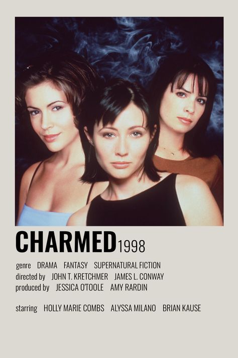 Charmed Polaroid Poster, Charmed Poster, Alternative Minimalist Poster, Indie Movie Posters, Charmed Tv Show, Movies To Watch Teenagers, Sick Of It, Charmed Tv, Charmed Show