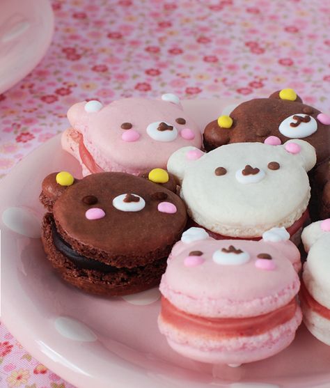 Desserts Japonais, Kue Macaroon, Pastel Cupcakes, 귀여운 음식 그림, Kawaii Dessert, Cute Baking, Cute Snacks, Think Food, Japanese Sweets