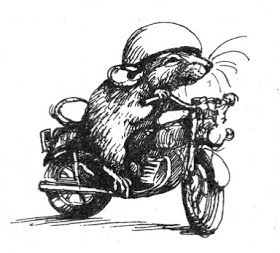 Progress is fine, but it's gone on for too long.: Motorcycle Books for Kids: The Mouse and the Motorcycle Mouse On A Motorcycle, The Mouse And The Motorcycle, Mouse And The Motorcycle, Cartoon Rat, Rat Boy, Motorcycle Tattoos, Mouse Tattoos, Retro Art Prints, Motorcycle Drawing