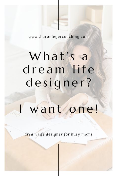 This pin has a woman writing in her bullet journal in the background. The title reads "What's a dream life designer? I want one!" and a link to the blog post with more information. What Is A Dream, What Are Dreams, Living Your Dream, Life Vision, Personal Growth Plan, Life Coaching Tools, Free Quiz, Design Your Life, Coaching Tools