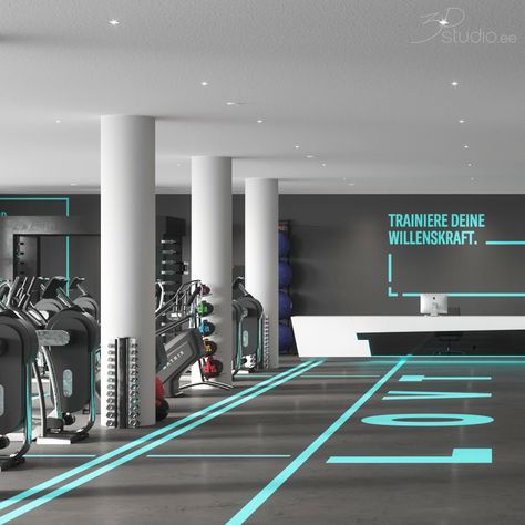 Fitness studio design 🇦🇹 What do you think of this decoration? do you like it ? This modern and minimal gym interior design feature black and white in contrast with a vibrant blue color design. #interiordesign #gymdesign #interiorarchitecture #3dviz #fitnessdesign Black And White Gym Interior, White Gym Interior Design, Blue Gym Interior, Modern Fitness Gym Interior Design, Black Gym Interior Design, Fitness Studio Interior Design, White Gym Interior, Gym Interior Design Ideas Fitness Studio, Gym Interior Design Ideas Modern Luxury