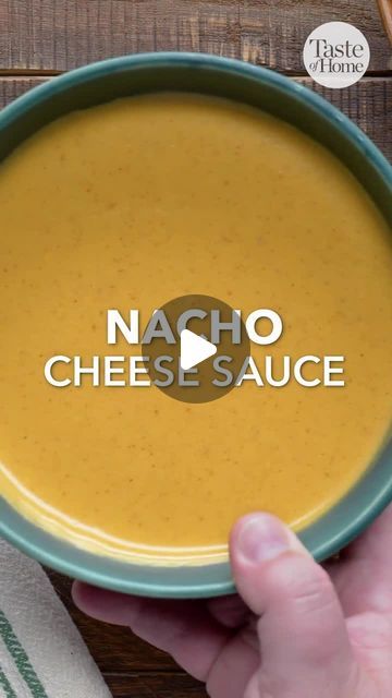 Taste of Home on Instagram: "This nacho cheese sauce gives you a smooth, creamy, cheesy and rich sauce with a little heat! 🔗 Click the link in our bio for the full recipe. ⁠
⁠
⁠
⁠
#cheesesauce #nachocheesesauce #nachocheese #chipdip #appetizerrecipes #tasteofhome" Home Made Nacho Cheese Sauce, Healthy Nacho Cheese Sauce, Chesse Sauce, Mexican Cheese Sauce, Nacho Cheese Recipe, Homemade Nacho Cheese, Nachos Cheese Recipe, Nacho Cheese Sauce, Nacho Cheese