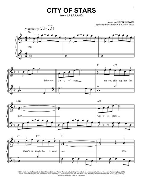 Download Easy Piano sheet music to City Of Stars by Ryan Gosling City Of Stars Sheet Music, City Of Stars La La Land, City Of Stars Piano, City Of Stars, Piano Classes, Blues Piano, Learn Violin, Violin Lessons, Райан Гослинг