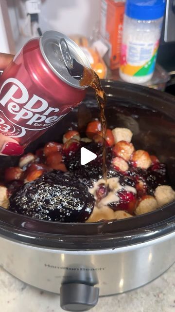 Rae Hunt Brown on Instagram: "Let’s Make gameday Dr Pepper meatballs & comment “LINK” to enter to win up to $5k in prizes or tuition with the Dr Pepper Tuition Giveaway! #DrPepperPartner 

I promise you these taste amazing!! The perfect easy app for a fall football game day! Check out the 🔗 in my bio to learn more about Dr Pepper’s special tuition giveaway for loyal Kroger shoppers! @drpepper @krogerco 

Recipe:
Frozen meatballs
Season to your liking 
One bottle of bbq sauce 
Grape jelly 
One 12oz can of Dr Pepper
Mix
Put on high for 3 hours and enjoy! 🤍🏈 #kroger #drpepper #itsapepperthing #drpeppertuitioncontest #drpepper #meatballs #easyrecipe #gamedaysnacks 

NoPurNec. Void Where Prohibited. 17+ 
10/1/24-11/30/24 11:59 CT. 
See full rules for eligibility at: www.drpepperpromotion.com Dr Pepper Meatballs Crockpot, Dr Pepper Meatballs, Meatball Seasoning, Easy App, Grape Jelly Meatballs, Crock Pot Meatballs, Easy Apps, Frozen Meatballs, Fall Football