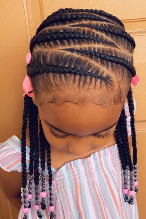 Kiddies Hairstyles with Beads Cute Hairstyles For Lil Kids, Braids On Toddler Girl, Kid Braided Hairstyles Black, Girl Braided Hairstyles Kids Black, Black Kid Hairstyles Braids, Toddler Hair Braiding Styles, Cute Hairstyles For Toddlers Black, Girl Braids Hairstyles Kids Black Little, Lil Girl Hairstyles Black Natural