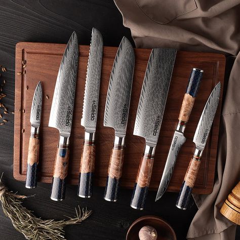 Seido Knives | High-Quality Japanese, Chef & Kitchen Knives Kitchen Knives Aesthetic, Butcher Knives, Cooking Knife Set, Cooking Knives, Best Chefs Knife, Best Kitchen Knives, Chef Tools, Damascus Chef Knives, Unique Knives