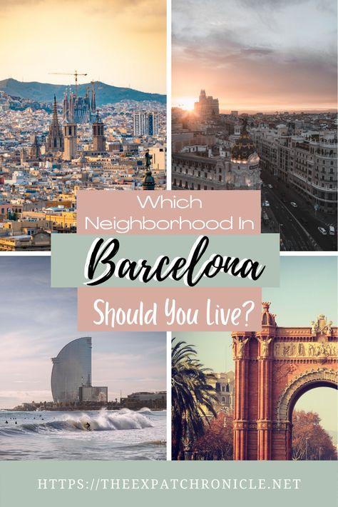 Moving to Barcelona but not sure which neighborhood is right for you or your family? I break down the most popular sections here and some of the pros or cons to be aware of! #expat #expatlife #barcelona #travel #movingabroad #travel Traveling Spain, Moving To Barcelona, Best Suits, Safe Neighborhood, Expat Life, Barcelona Travel, Spain Travel, Barcelona Spain, Cool Suits