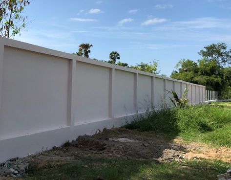 Perimeter Wall Design, Thai Home Design, Fencing Aesthetic, Perimeter Wall, Backyard Wall, Plan Architecture, Fence Installation, Thai House, Plans Architecture