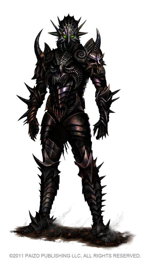 Potential dark spiked armor Pathfinder Bestiary, Spiked Armor, Fantasy Writer, D D Monsters, Dragon Rpg, Creature Drawings, Fantasy Images, Dnd Art, Fantasy Armor