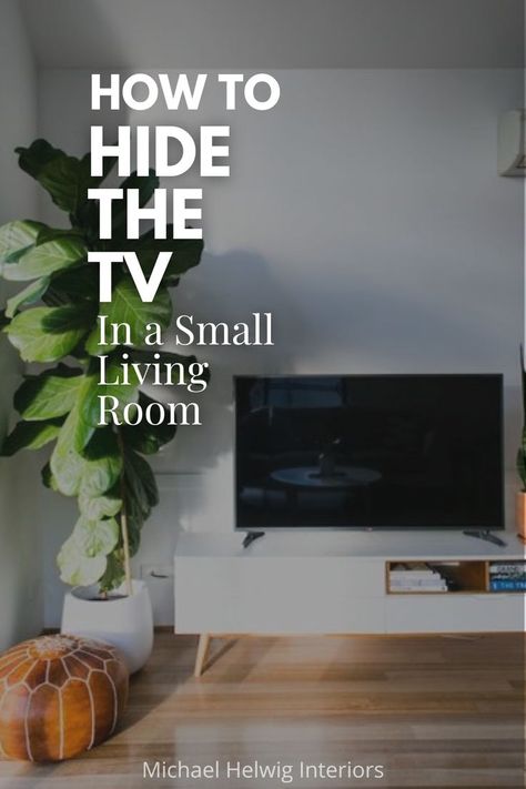 Tips for hiding a TV in a small living room Hidden Tv Ideas Living Room, Tv Shelf Ideas, Console With Shelves, Credenza Tv, Tv Stand Kitchen, Storage Tv Stand, Shelves Tv, Flat Screen Tv Stand, Retractable Screens