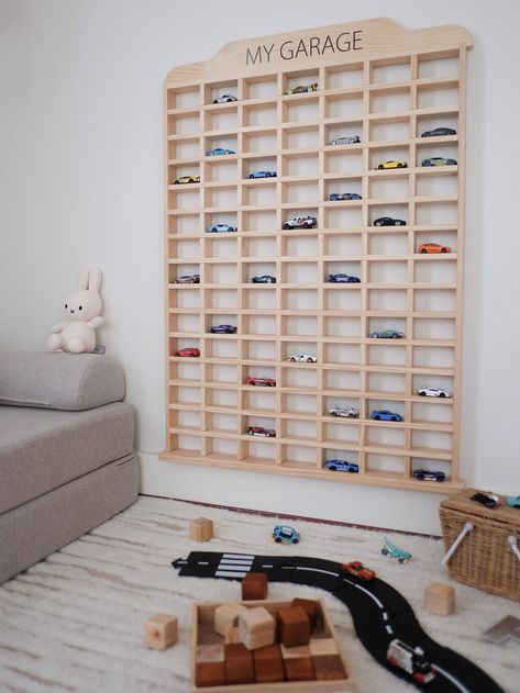 Keep that car collection tidy & organised. Our Matchbox storage is the perfect addition to your little ones bedroom, or toy room, and makes clean up time not so boring. For that extra special touch, add personalisation, leave your personalisation in the personalisation box. If you do not leave anything in the box your car garage will not have any label on it. Please note: we are in Australia. If your shopping from the US be advised the shipping c