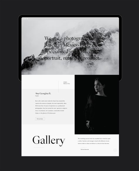 Minimal black and white website design. White And Black Website Design, Black White Web Design, Black And White Layout Design, Black And White Website Design Layout, Web Design Black And White, Website Black And White, Black And White Web Design, Black And White Website Design, Black White Website