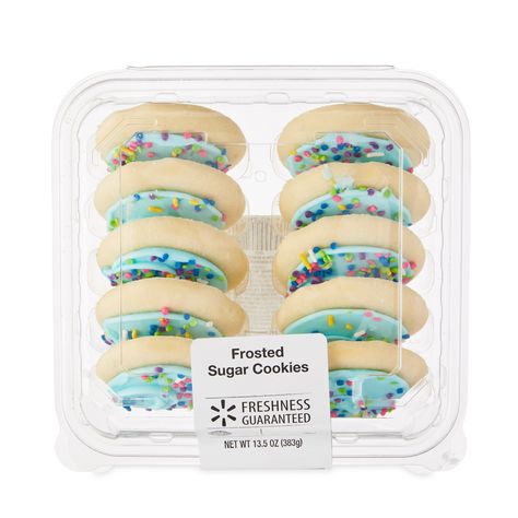 Freshness Guaranteed Frosted Sugar Cookies, Blue, 10 Count - Walmart.com Soft Frosted Sugar Cookies, Frosted Sugar Cookies, Blue Frosting, Blue Cookies, Swirled Bread, Sugar Cookie Frosting, Soft Sugar Cookies, Pepperidge Farm, Cookie Frosting