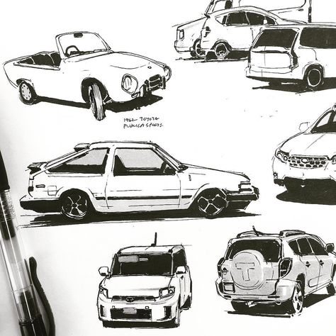 Darren Quach (@dqsketches) • Instagram photos and videos Robot Design Sketch, Cool Car Drawings, Tech Art, Industrial Design Sketch, Drawing Expressions, Car Illustration, Car Sketch, January 23, Car Drawings