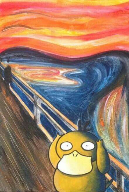 Psyduck😂�❤️ A Present, My Girlfriend, Starry Night, Pokemon, Canvas, Funny, Pokémon