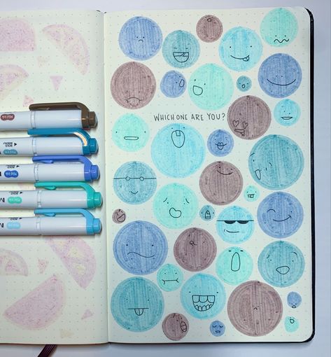 Mildliner Highlighters Drawings, Mildliner Art, Highlighter Doodles, Take Aesthetic Notes, Notes College, Mildliner Highlighters, Cover Page Ideas, Front Page Design, Planner Notes