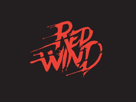 Red Logo Design, Wind Logo, Band Logo Design, Red Wind, Rock Band Logos, Photography Mobile, Typographic Logo Design, Logo Search, Text Logo Design