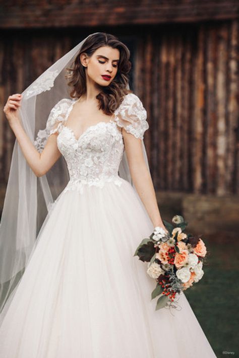 Disney Fairytale Wedding Dress, Inspired Wedding Dress, Disney Wedding Dresses, White Veils, Fairy Tale Wedding Dress, Disney Fairy Tale Weddings, Allure Bridals, Disney Fairy, Princess Gown