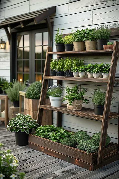 Farmhouse Patio Ideas, Relaxing Patio, Million Flowers, Farmhouse Patio, Garden Retreat, Back Steps, Vintage Inspired Decor, Patio Spaces, Perfect Garden