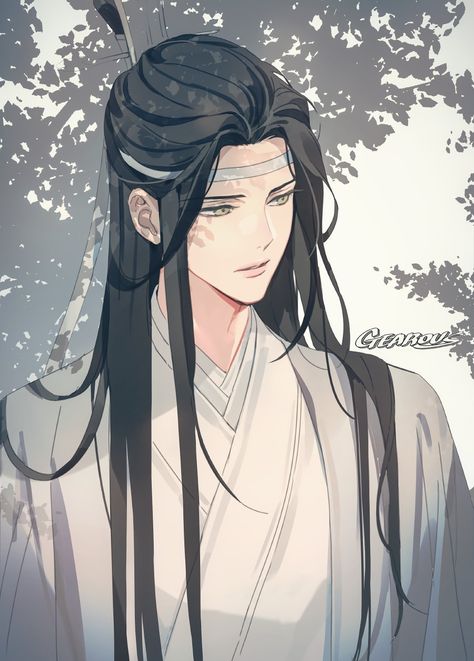 Anime Boy Long Hair, I Fancy You, Lan Wangji, Audio Drama, Manga Boy, The Grandmaster, Heaven's Official Blessing, Read Image, Live Action