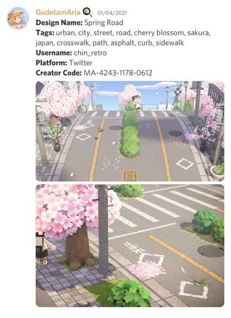 Animal Crossing Road Codes Japan, Japanese Road Code Acnh, Acnh Road Code Japan, Street Pattern Animal Crossing, Acnh Road Design Code Japan, Japanese Road Animal Crossing, Acnh Japanese Path Codes, Animal Crossing Street Pattern, Acnh Road Code