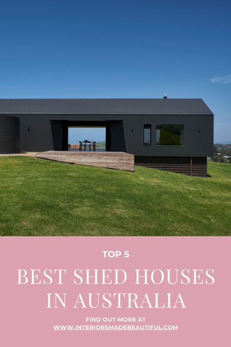 Shed Turned House, Double Shed Roof, Shed Roof House Plans, Australian Sheds, Shed Roof House, Houses In Australia, Shed Homes Ideas, Livable Sheds, Living In A Shed