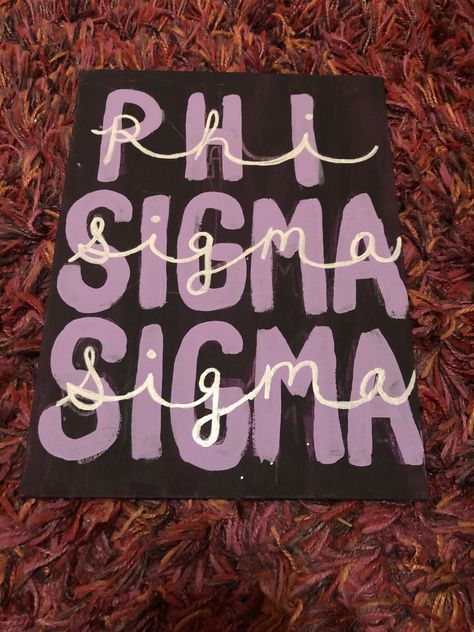 Sorority Canvas Phi Sigma Sigma, Phi Sigma Sigma Canvas Paintings, Phi Sigma Sigma Canvas, Sorority Canvases, Phi Sigma Pi, Little Gifts Sorority, Gamma Sigma Sigma, Canvas Inspiration, Sigma Pi