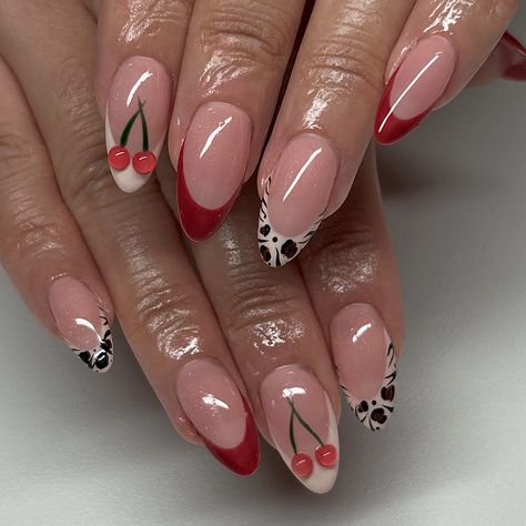 leopard x zebra 🐆🍒🦓 - - - #nailsofinstagram #nailsnailsnails #gelxnails #gelxfresno #fresnogelx #fresnonails #clovisnails #nailinspo #fallnails #nailsoftheday Nail Inspo, Ongles, Nails, Quick Saves