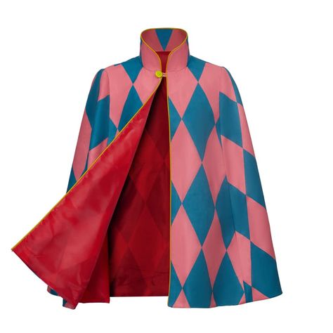 PRICES MAY VARY. Cloak Size: Shoulder: 18.1"(46cm). Center Back Length: 30.7"(78cm) Mens Cosplay Costumes, Howl Halloween Costume, Howl Pendragon Aesthetic Outfit, Howl Pendragon Coat, Howl And Sophie Costume, Calcifer Costume, Howl Pendragon Jacket, Howl Clothes, Howls Moving Castle Cardigan