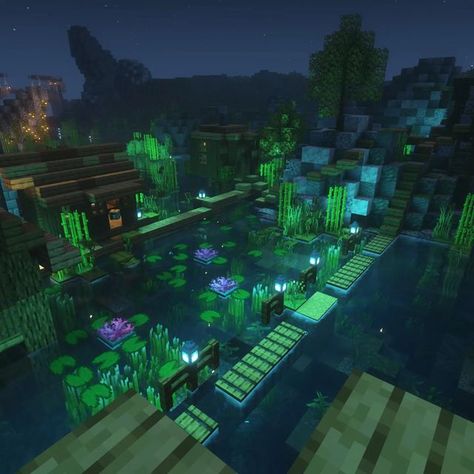 Minecraft Swamp, Build A City, Case Minecraft, Minecraft Structures, Minecraft House Plans, Minecraft Farm, Minecraft Cottage, Minecraft Room, Cute Minecraft Houses