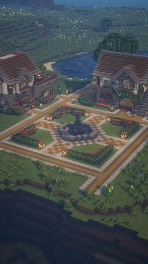 Minecraft Ideas In Survival, Cute Minecraft Park Ideas, Clift Side House Minecraft, Minecraft Houses With Tutorial, Minecraft Park Design, Minecraft Cash Register Ideas, Savannah Builds Minecraft, Minecraft Villager Job Buildings, Medium Size Minecraft Houses