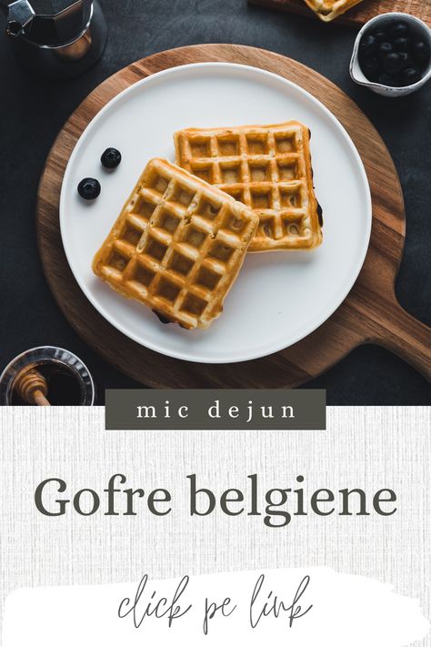 Cauți o rețetă rapidă pentru un mic dejun spontan? Ce zici de aceste gofre belgiene pufoase perfecte pentru a fi servite cu miere, banane, cioacolată, căpșuni, friscă sau dulceață. Vezi în articol toate ideile. Mic Dejun Rapid, Granola