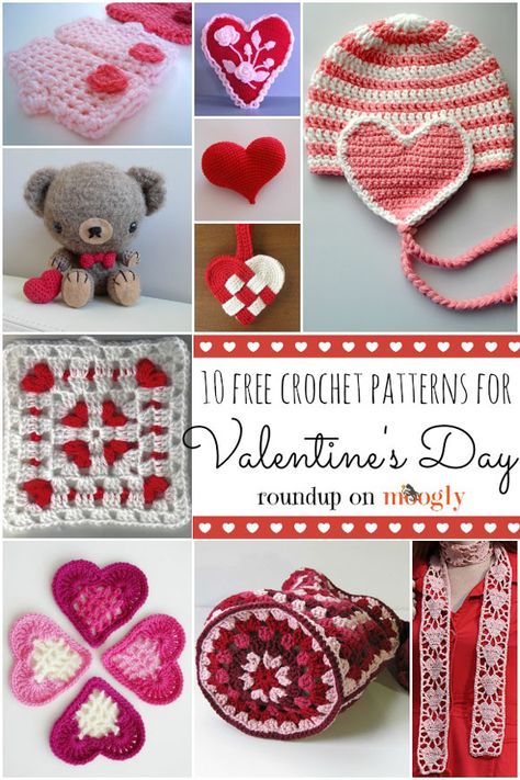 Crochet Valentine Patterns, Valentines Patterns, Valentine Projects, Valentines Crochet, Holiday Crochet, Free Valentine, Crochet Round, Crochet Heart, Free Crochet Patterns