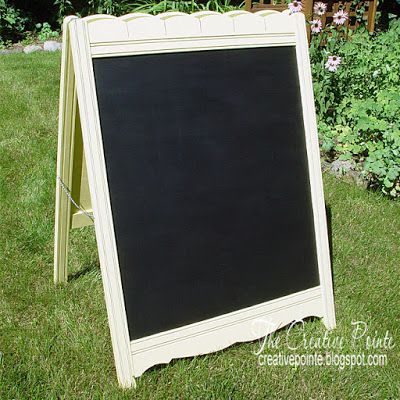 Chalkboard Crib Easel Diy Sandwich Board, Diy Sandwich, Sandwich Board Sign, 13 Wishes, Sandwich Sign, Sandwich Board Signs, Hometalk Diy, Vintage Crib, Magnetic Boards