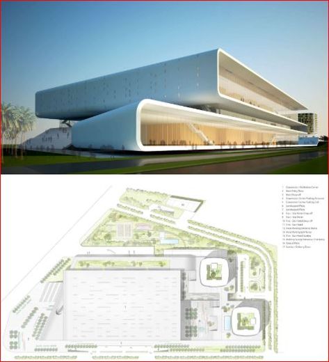 Convention Center Convention Hall Architecture, Convention Hall Design, Convention Center Plan, Convention Center Architecture, Garden Elevation, Convention Center Design, Kempegowda International Airport, Masterplan Architecture, Plaza Design