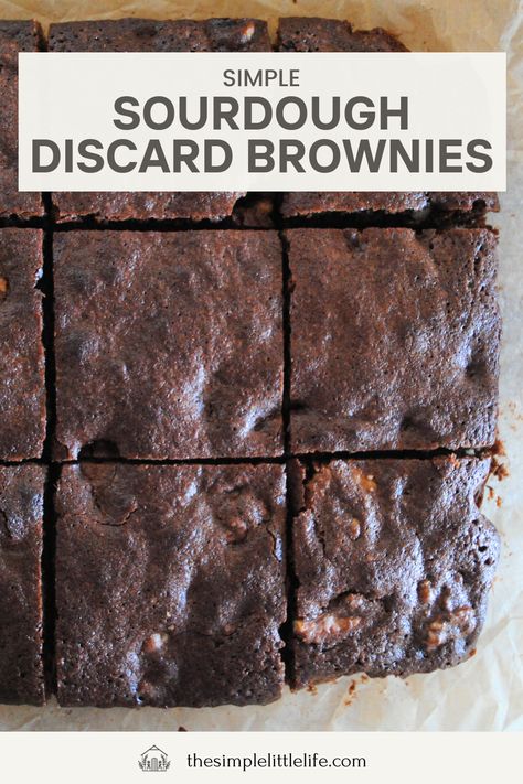 This delicious, fudgy chocolate brownie recipe a great way to use up some of your sourdough discard! The sourdough discard creates a deliciously balanced tangy flavour in the brownie that is rich, but not too sweet (unlike regular brownies). These easy sourdough brownies call for cocoa powder instead of chocolate to create a rich chocolate flavor. Sourdough Discard Brownies Cocoa Powder, Quince Paste Recipe, Regular Brownies, Sourdough Brownies, Simple Sourdough, Canned Plums, Recipe Using Sourdough Starter, Discard Recipe, Cocoa Brownies