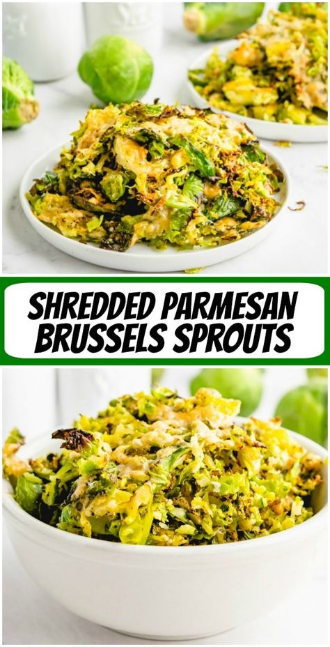 Shredded Parmesan Brussels Sprouts recipe from RecipeGirl.com #shredded #parmesan #brussels #sprouts #brusselssprouts #recipe #RecipeGirl Parmesan Brussel Sprouts, Parmesan Brussels Sprouts, Shaved Brussel Sprouts, Sprouts Recipe, Shredded Brussel Sprouts, Recipe Girl, Sprout Recipes, Brussels Sprouts Recipe, Best Side Dishes