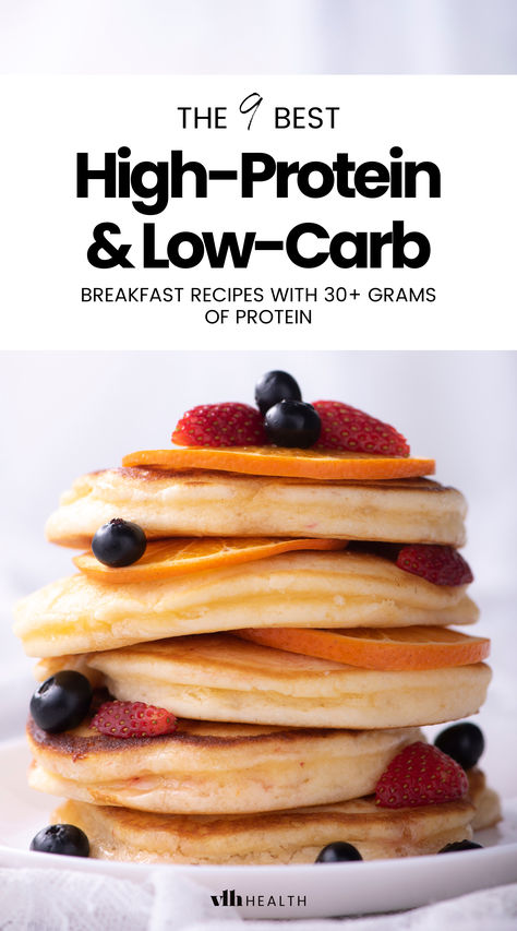 High protein low carb breakfast No Meat Protein Breakfast, Dairy And Egg Free High Protein Breakfast, Breakfast Ideas No Carb, Fat And Protein Breakfast, High Protein Breakfast Pancakes, High Protein Breakfast Ideas For Kids, No Egg Protein Pancakes, High Protein Macro Breakfast, Super High Protein Breakfast