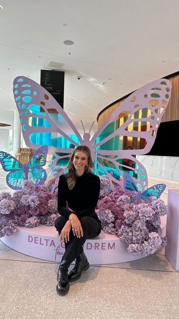 Delta Goodrem Foundation on Instagram: "The Butterfly of the Delta Goodrem Foundation made its official landing in Sydney yesterday, coinciding with @deltagoodrem’s opening night of the Innocent Eyes tour. This butterfly holds significant symbolism for our Foundation and particularly for our Community of Kindness, dedicated to spreading kindness and hope. We extend our gratitude to all who generously contributed to the Foundation and posed with our butterfly yesterday. To those attending Delta Butterfly Baby Shower Cake, Backdrop Butterfly, Butterfly Themed Birthday Party, Butterfly Wedding Theme, Butterfly Birthday Theme, Innocent Eyes, Giant Butterfly, Delta Goodrem, Spreading Kindness